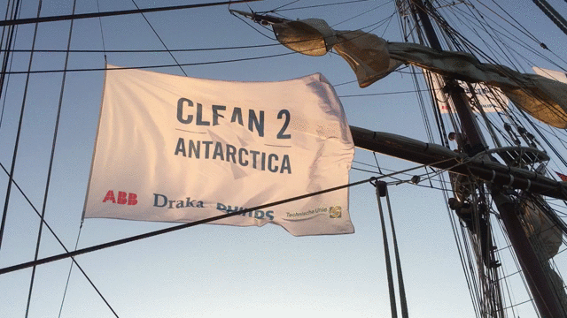 Clean2Antarctica at Tall ship Morgenster