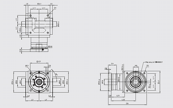 AT240-FH-020 Hộp giảm tốc - GearBox Apex Dynamics VietNam